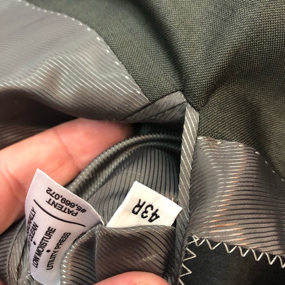 Hart Schaffner Marx Olive Green Blazer 43R - Picture 5 of 6